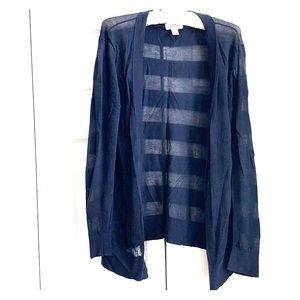 LOFT Sheer Long Sleeve Summer Cardigan
